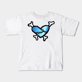 Chrome Heart (Blue) Kids T-Shirt